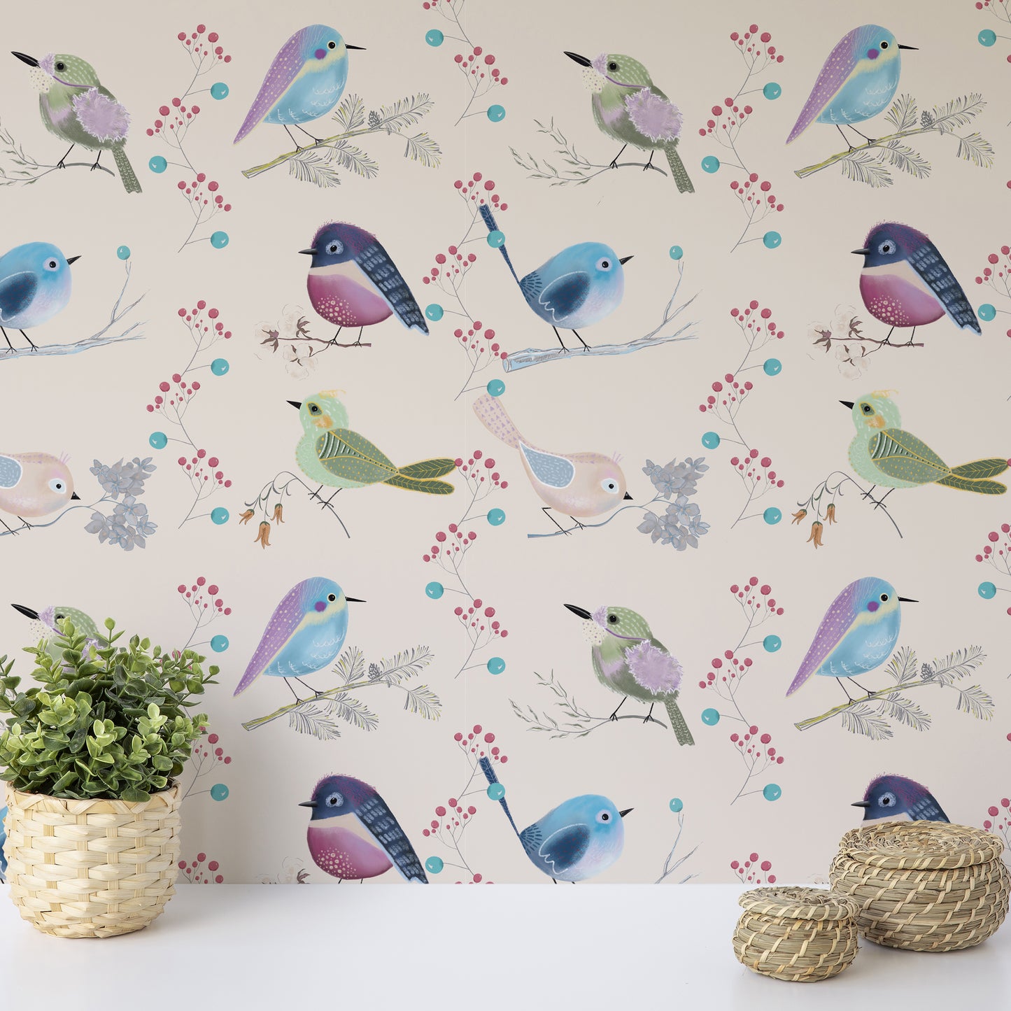 Birds Beige