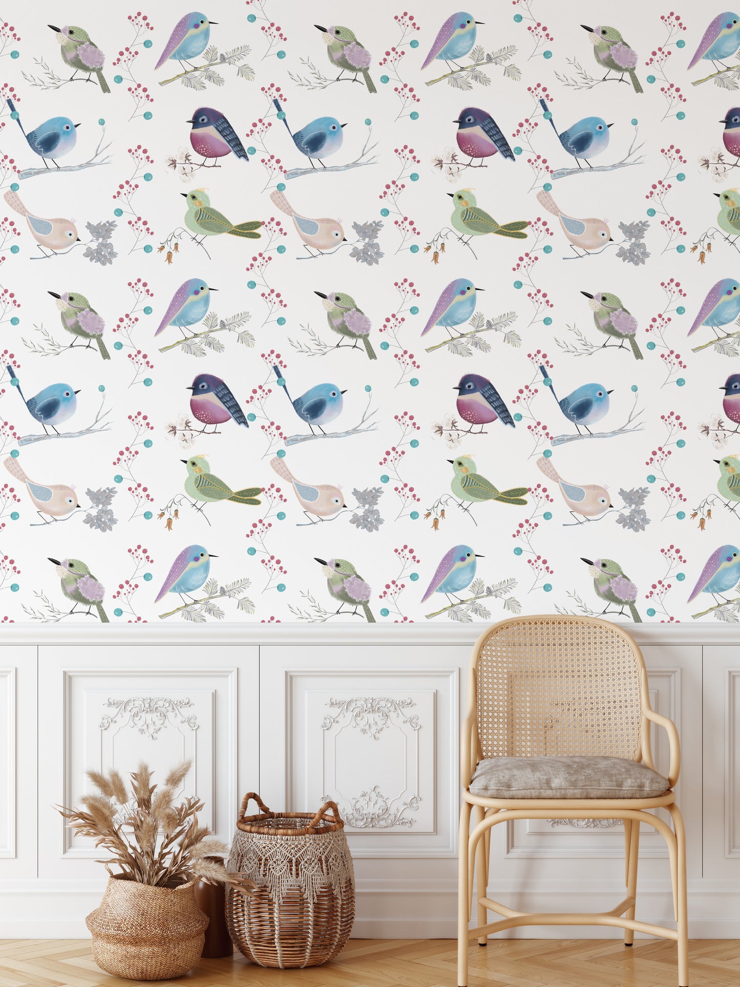 Birds White