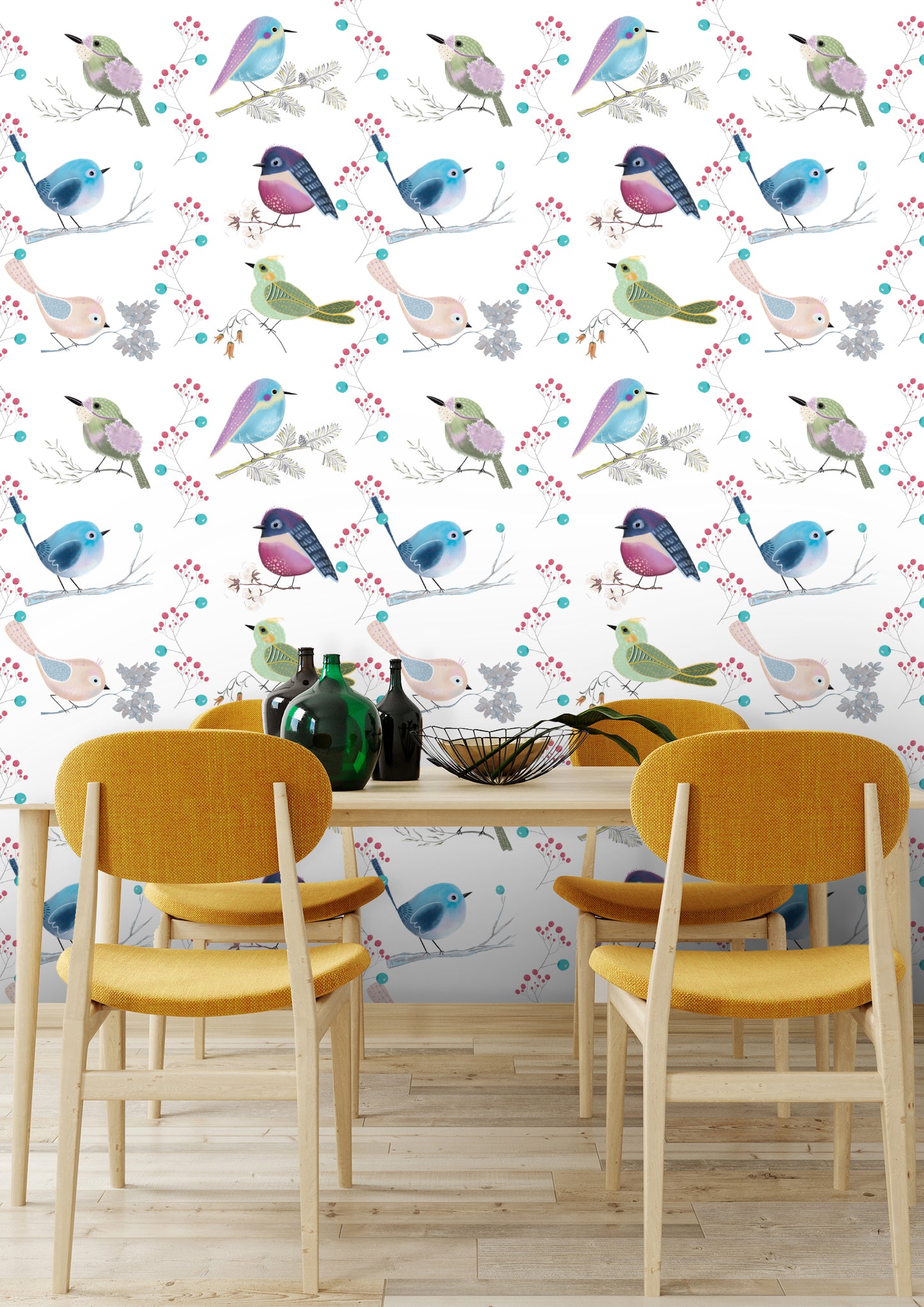 Birds White