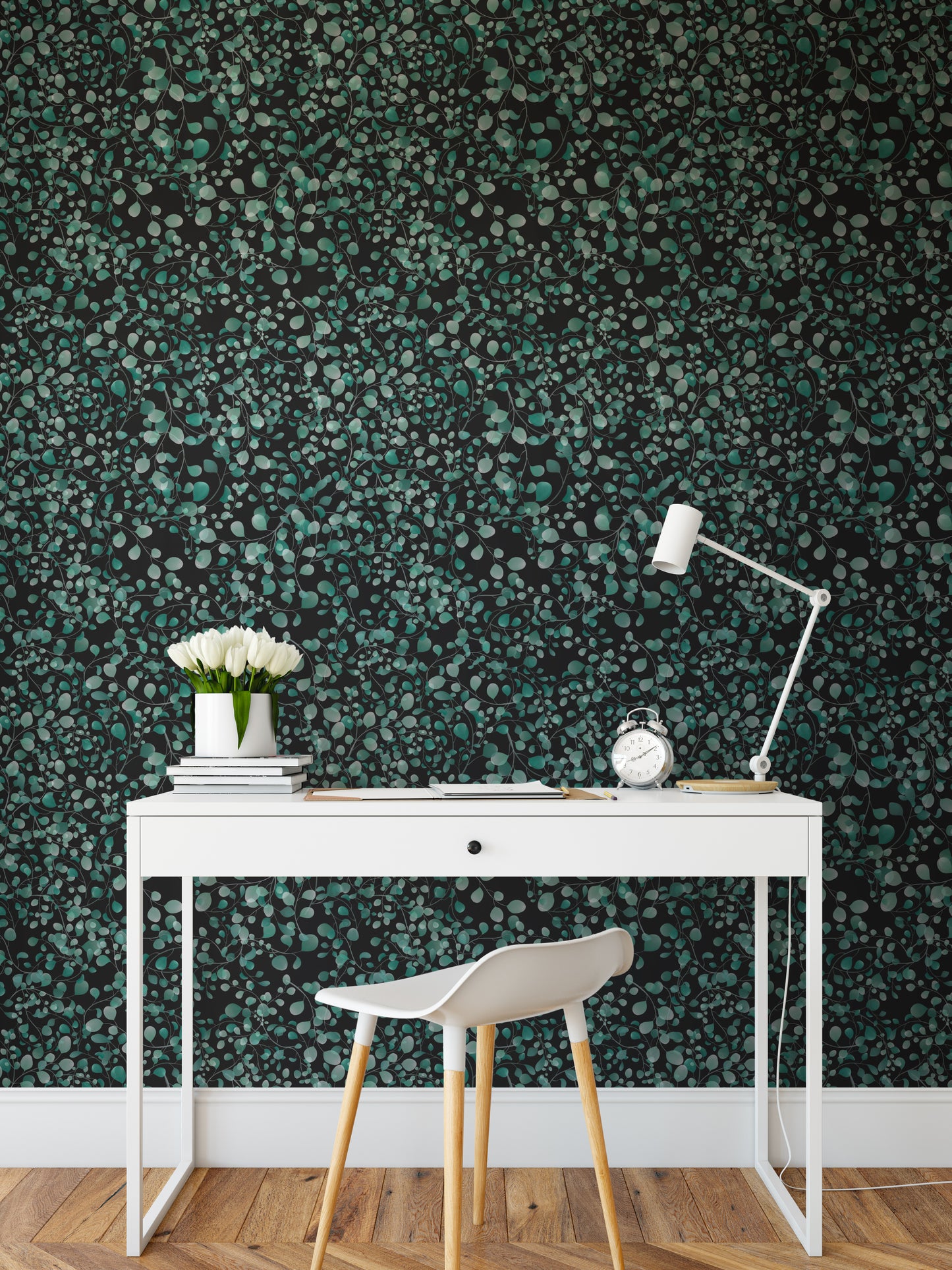 Leaves Black (Cold Green)