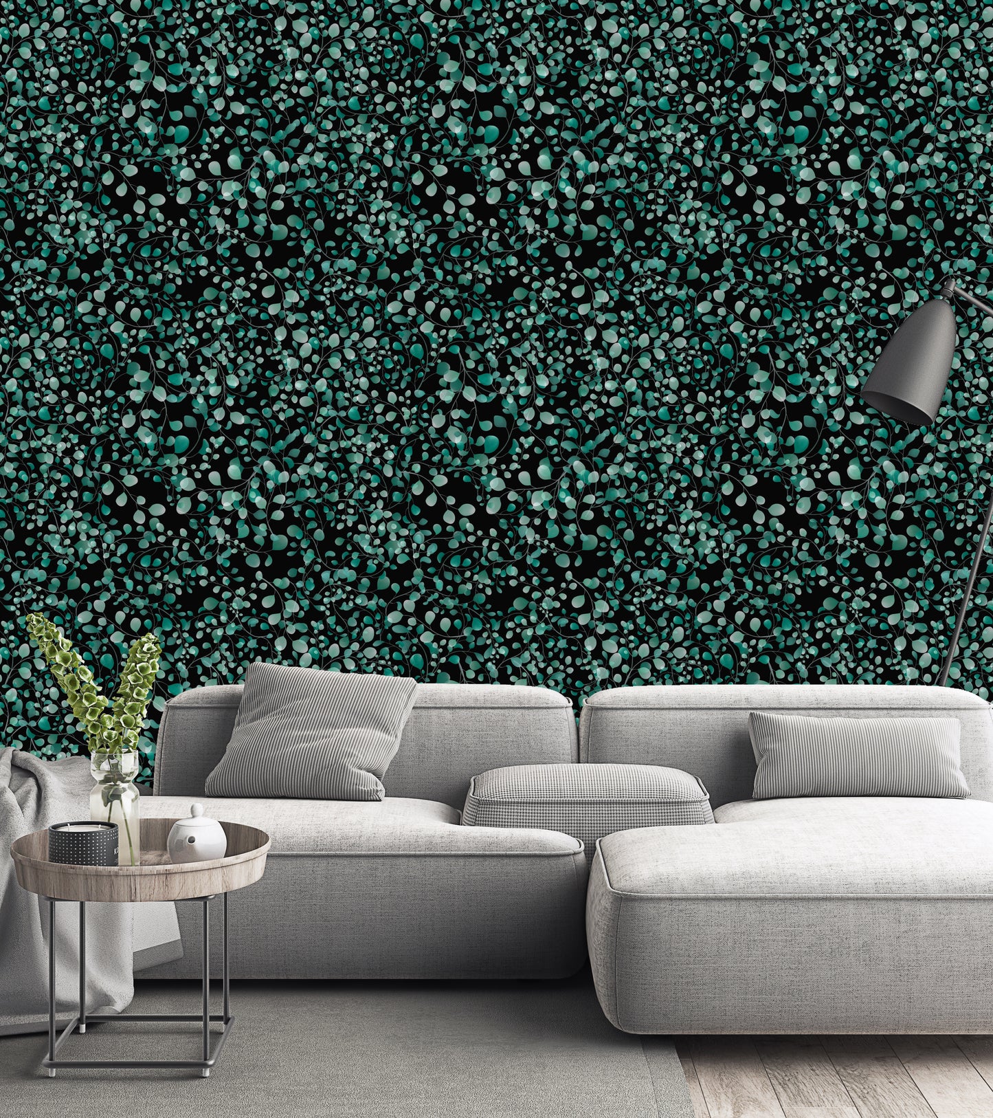 Leaves Black (Cold Green)