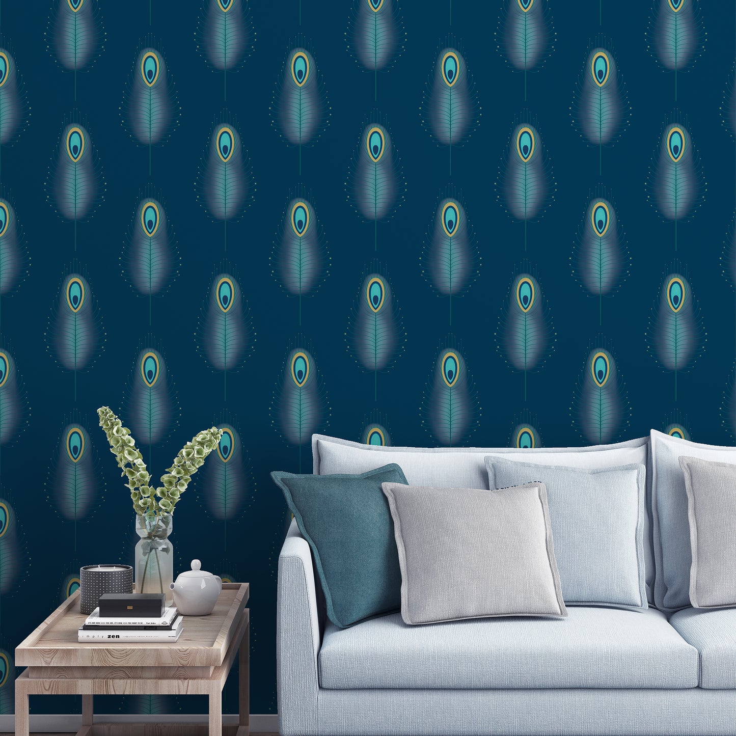 Feathers Blue