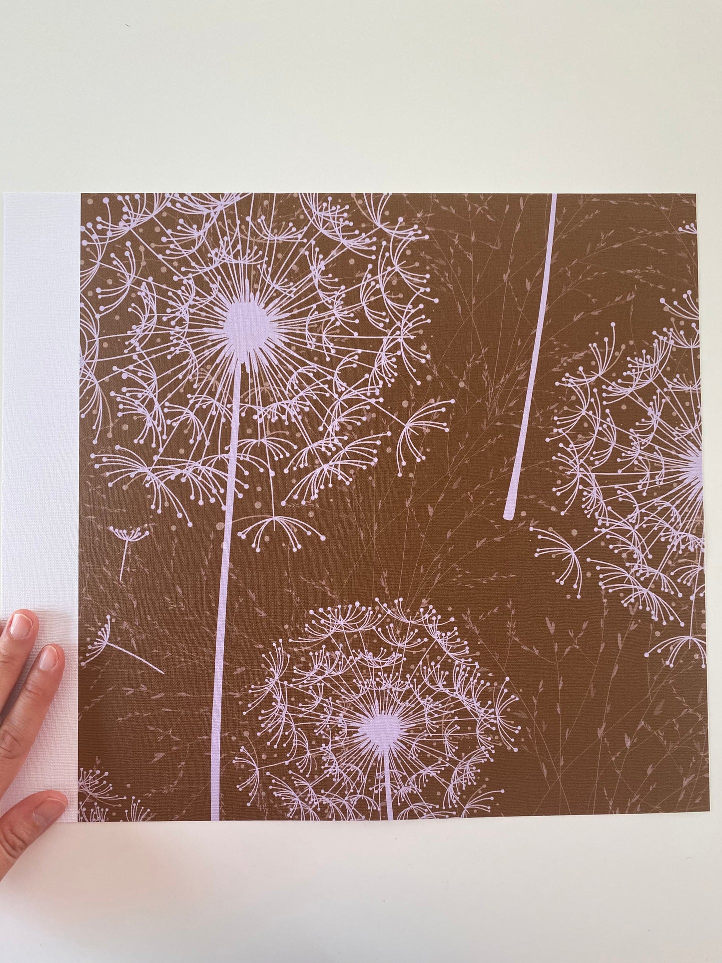 Dandelions Pastel Brown