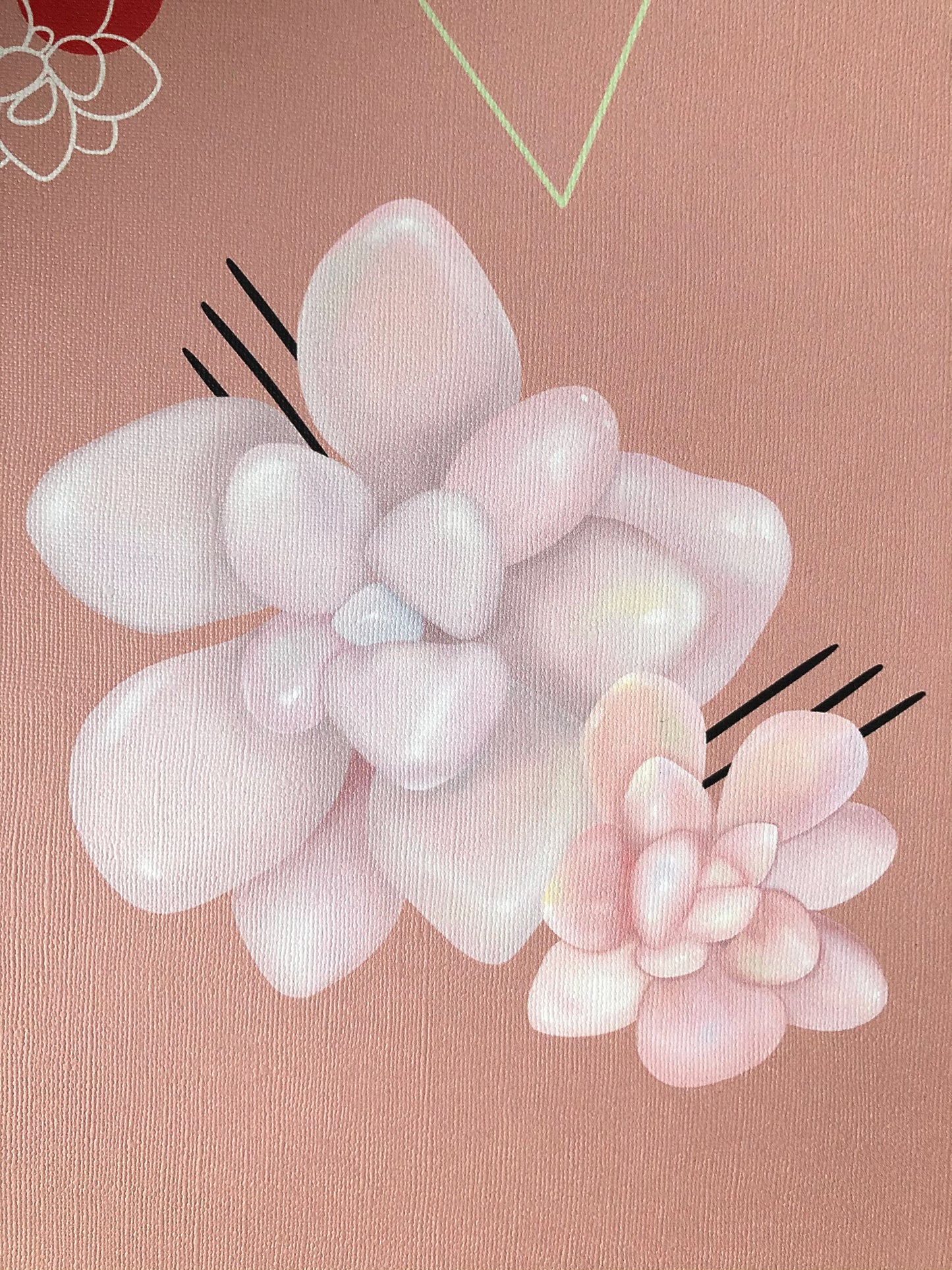 Succulents Dusty Pink